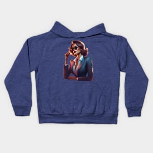 Thinking Boss Lady Kids Hoodie